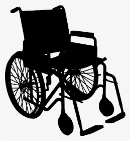 Wheelchair Chair Silhouette Free Picture - Wheelchair Silhouette, HD Png Download, Free Download