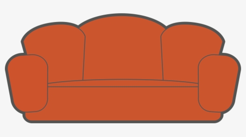 Couch,club Chair,orange - 素材 フリー ソファ, HD Png Download, Free Download