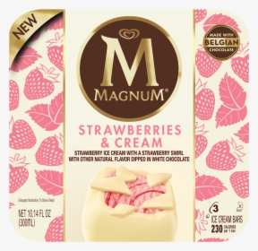 Magnum Strawberry And Cream, HD Png Download, Free Download