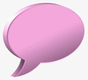 Speech Bubble Pink Transparent, HD Png Download, Free Download