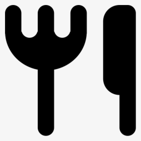 Restaurant Symbol Of Fork And Knife Silhouettes - Restaurante Simbolo Png, Transparent Png, Free Download