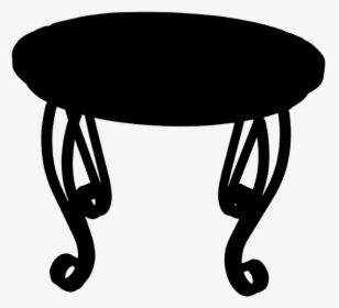 Transparent Table Silhouette Png - Table On Transparent Background, Png Download, Free Download