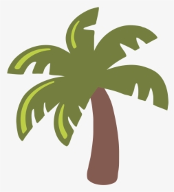 Palm Tree Black And White Emoji, HD Png Download, Free Download
