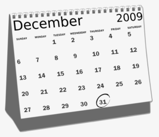 Roystonlodge Desk Calendar Clip Art At Clker - Calendar Clipart Black And White, HD Png Download, Free Download