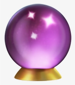 Crystalball Emoji Apple Ios11 Purple Clipart , Png - Crystal Ball Emoji Png, Transparent Png, Free Download