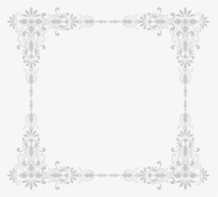 Clip Art White Black Area Pattern - Snowflake Background Frame Png Transparent, Png Download, Free Download