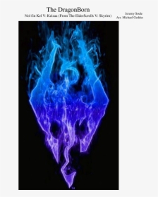 Skyrim Logo On Fire, HD Png Download, Free Download