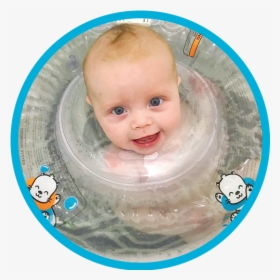 Baby In Otteroo Lumi Neck Float In Pool - Otteroo Baby, HD Png Download, Free Download