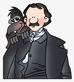 Famous People From Massachusetts - Edgar Allan Poe Clipart, HD Png Download, Free Download
