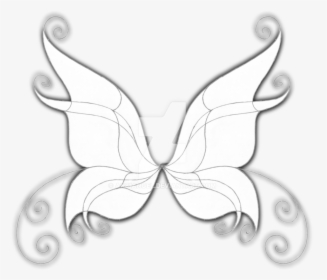 28 Collection Of Easy Fairy Wings Drawing - Easy Fairy Wings Drawing, HD Png Download, Free Download