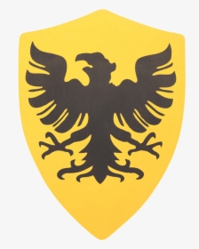 Black Eagle Larp Heater Shield - German Medieval Shield, HD Png Download, Free Download