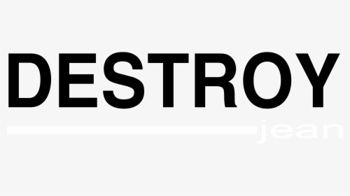 Destroy Jean Logo Black And White - Graphics, HD Png Download, Free Download