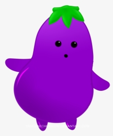 Eggplant By Yangbaechumeori Eggplant By Yangbaechumeori - Cartoon, HD Png Download, Free Download