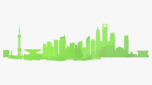 Chicago Skyline Silhouette Png Centerpiece Image Clip - Blue City Silhouette Png, Transparent Png, Free Download