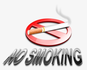 Text,smoking Cessation,tobacco Products - No Smoking Logo 3d, HD Png Download, Free Download