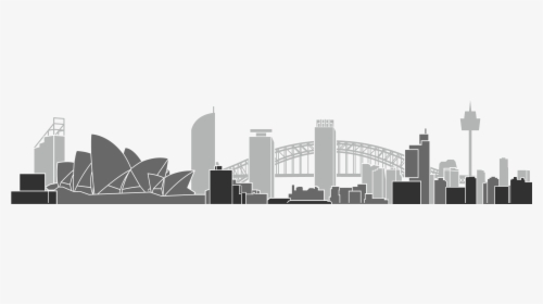 Skyline Transparent City Sketch - Sydney Png, Png Download, Free Download