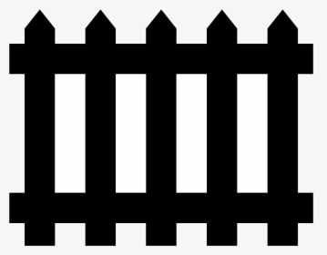 Halloween Fence Black White Clipart - Black Fence Clipart, HD Png Download, Free Download