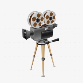 Retro Camera Png - Camera Retro De Cinema, Transparent Png, Free Download
