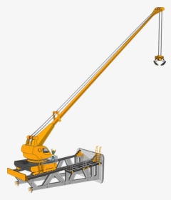 Crane, Machine, Heavy Equipment, Building Construction - Crane Excavator, HD Png Download, Free Download