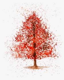 Tree, Overlay, And Red Image - Arbol Hojas Rojas Png, Transparent Png, Free Download