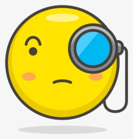 Transparent Monocle Png - Emoji Ojos Con Monóculo, Png Download, Free Download