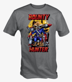 6tn Rocket Bounty Hunter Short Sleeve Grey T-shirt - Agents Of Shield Academy Sign, HD Png Download, Free Download