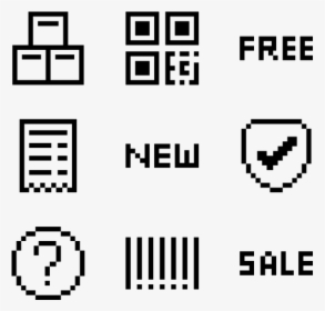Essential Set - Pixel Icons Png, Transparent Png, Free Download