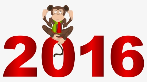 2016 With Monkey Png Clipart Imageu200b Gallery Yopriceville - Calendar Printable 2019 May, Transparent Png, Free Download