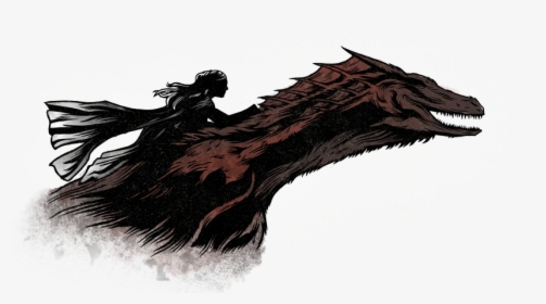 Dany And Drogon - Game Of Thrones Dragon Drawings, HD Png Download, Free Download