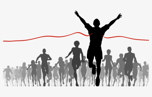 Download Finish Line Png Image - Running Into Finish Line, Transparent Png, Free Download