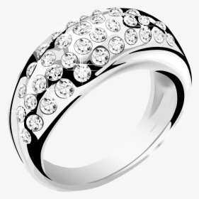Silver Ring With Diamonds Png - Jewellery Png Transparent Background, Png Download, Free Download