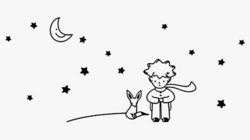 Little Prince And The Fox Drawing, HD Png Download, Free Download