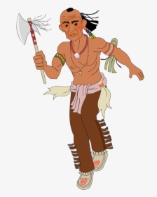 Axe Indian Running - Indian Clipart, HD Png Download, Free Download