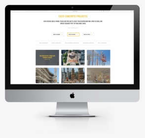 Ceco Imac Full Projects View - Photography Website Launch Announcement, HD Png Download, Free Download