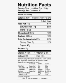 Reese"s® Peanut Butter Cup Nutrition Facts - Mission Street Taco Tortillas Nutrition, HD Png Download, Free Download