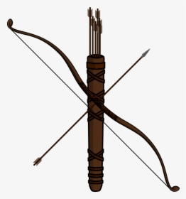 Bow And Arrow - Bow And Quiver Png, Transparent Png, Free Download