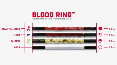 Blood Ring Certain Shot Technology - Blood On Arrow Chart, HD Png Download, Free Download