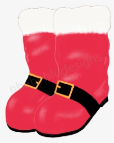 Santa Boots - Snow Boot, HD Png Download, Free Download
