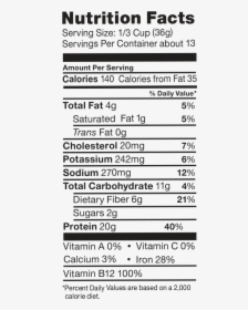 Milk Nutrition Facts Label, HD Png Download, Free Download
