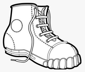 Boot Clipart - Shoe Clipart Black And White, HD Png Download, Free Download