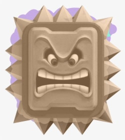 Dust Thwomp , Png Download - Mario Enemies, Transparent Png, Free Download