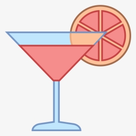 Cocktail Juice Pink Lady Clip Art - Пиктограмма Коктейль Png, Transparent Png, Free Download