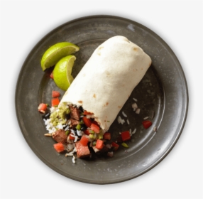 Burrito On A Plate - Qdoba Burrito, HD Png Download, Free Download