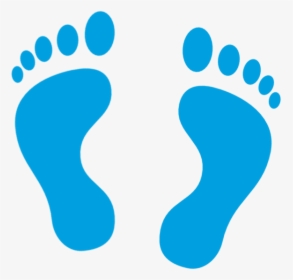 Feet Clipart Blue Foot - Foot Icon Png, Transparent Png, Free Download
