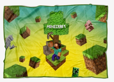 Minecraft Fleece Blanket 3d Blanket Three Size Towel - Minecraft Wallpaper Steve Vs, HD Png Download, Free Download