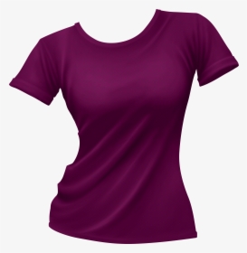 Female T Shirt Png Clip Art - Woman Black Tshirt Png, Transparent Png, Free Download