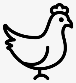 Transparent Rooster Clipart - Chicken Icon Vector Png, Png Download, Free Download