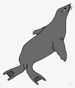 Transparent Seal Clipart Black And White - Walrus Tail, HD Png Download, Free Download