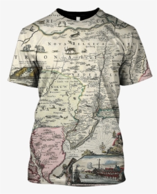 3d Vintage Map Full Print T Shirt - Im Not Perfect But Limited Edition Shirts, HD Png Download, Free Download