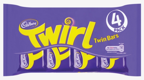 Cadbury Twirl Chocolate Bar 4pack 136g - Airplane, HD Png Download, Free Download